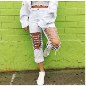 Carmar Jeans | Lf Hermia Lace Up In White